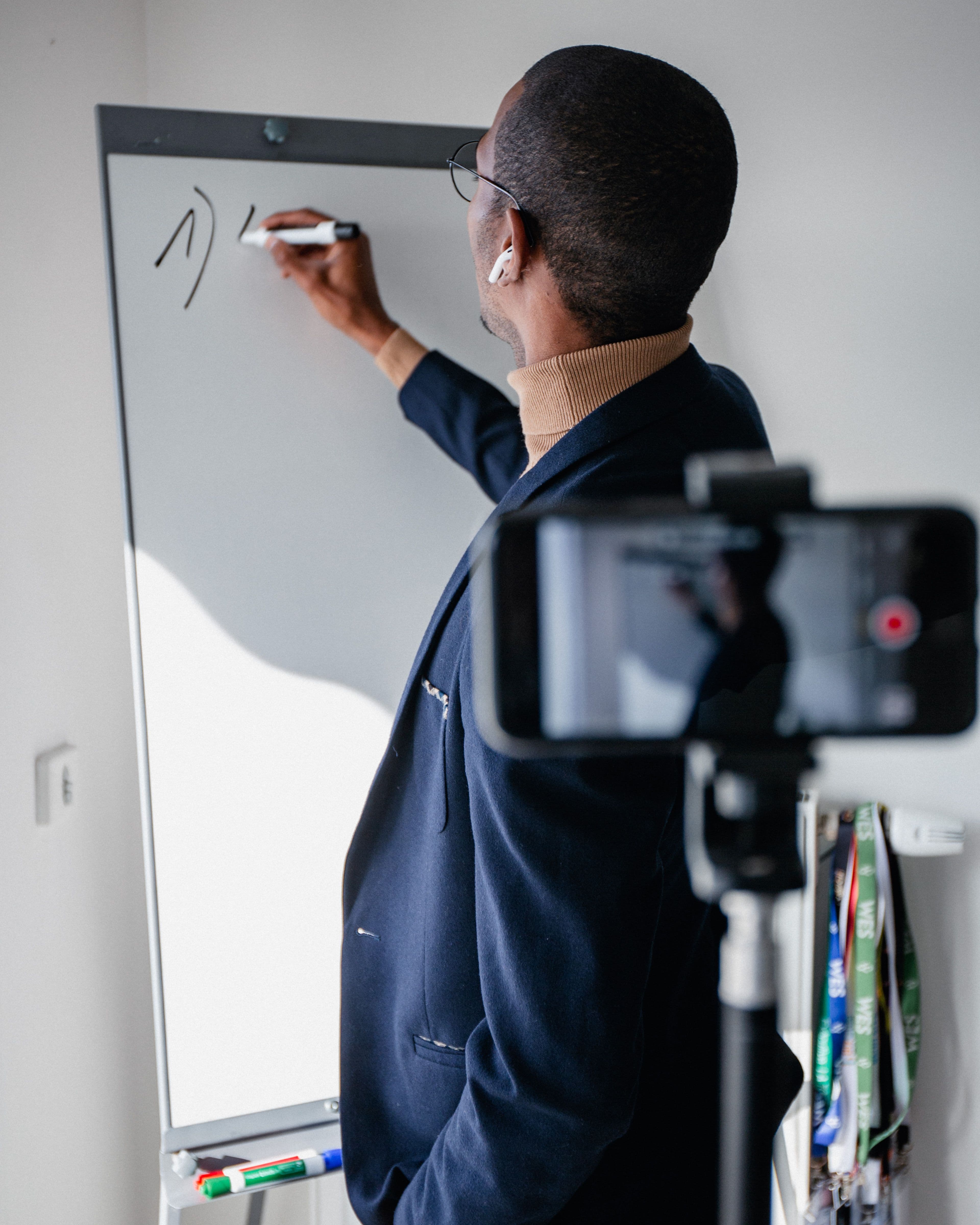 Teacher using technology in the classroom